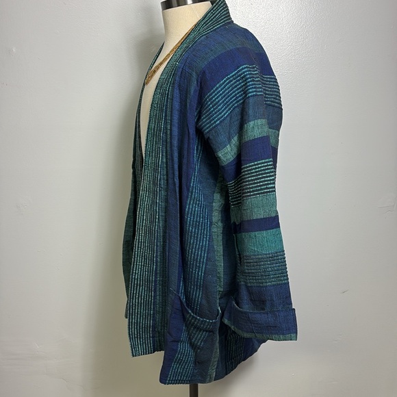 Barbara Sansoni Handwoven- Handmade Jacket OS Beachy Artist Boho - Picture 3 of 5